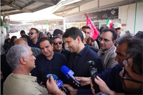 حضور وزیر ارتباطات و فناوری اطلاعات در پایانه مرزی مهران