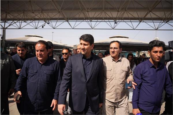 حضور وزیر ارتباطات و فناوری اطلاعات در پایانه مرزی مهران